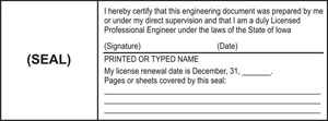 CERTIFICATION BLOCK STAMP/IA